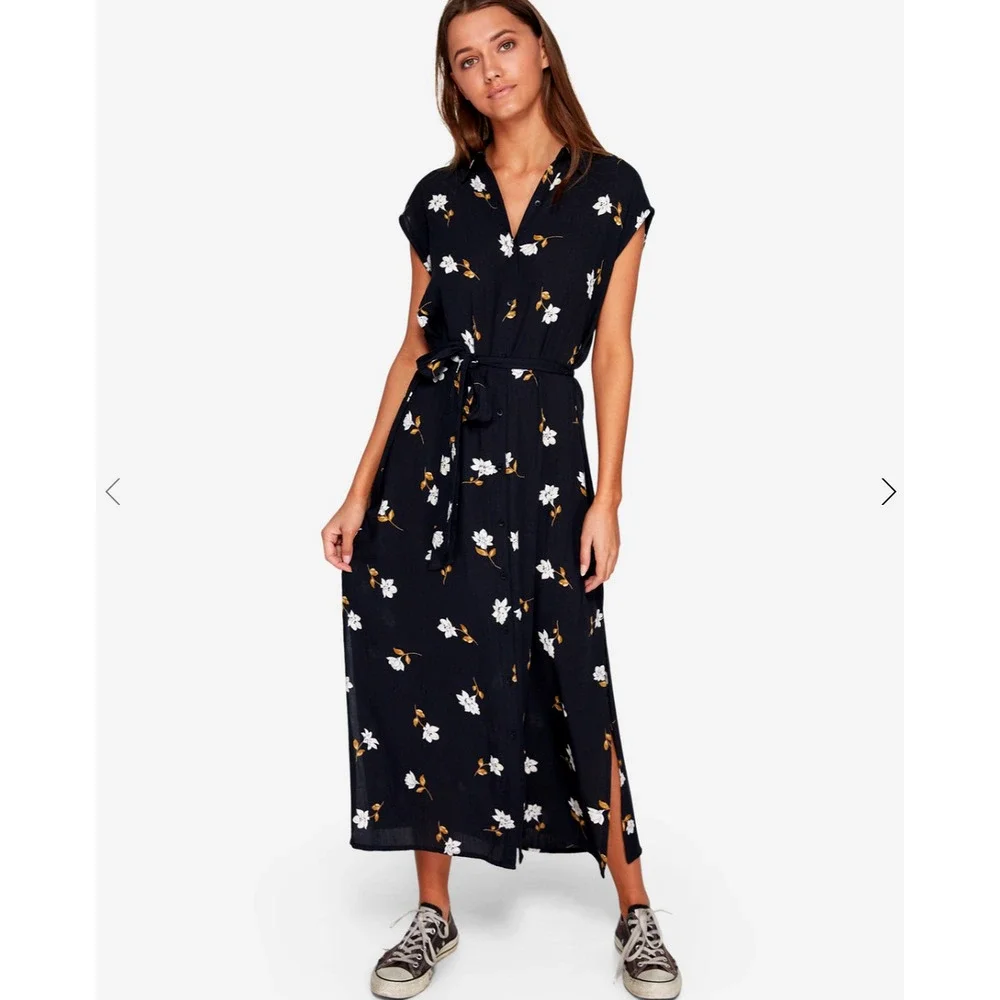 Billabong Little Flirt Midi Dress Size L
